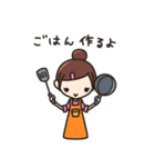 女の子のスタンプ（個別スタンプ：4）