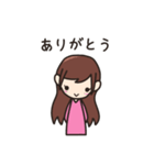 女の子のスタンプ（個別スタンプ：14）