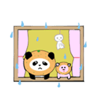 みかんパンダと子豚のスタンプ（個別スタンプ：23）