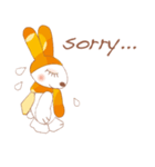 funny bunny (English version)（個別スタンプ：30）