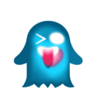 かわいいHeart-Glowing Ghost stickers（個別スタンプ：20）