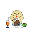 Toy poodle Waffle's lifestyle（個別スタンプ：3）