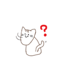 落書き顔が長い猫（個別スタンプ：5）