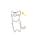 落書き顔が長い猫（個別スタンプ：19）