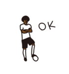 Afro footballer（個別スタンプ：9）