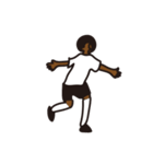 Afro footballer（個別スタンプ：14）