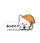 ふきだし帽子ねこ（個別スタンプ：4）