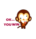 lovely monkey(2)~for english（個別スタンプ：12）