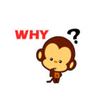 lovely monkey(2)~for english（個別スタンプ：15）