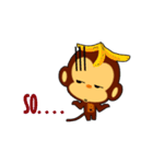 lovely monkey(2)~for english（個別スタンプ：19）