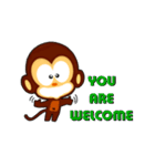 lovely monkey(2)~for english（個別スタンプ：21）