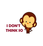 lovely monkey(2)~for english（個別スタンプ：23）