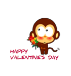 lovely monkey(2)~for english（個別スタンプ：37）