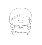 みつあみ子（個別スタンプ：11）