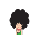 Afro Man with emotion（個別スタンプ：3）