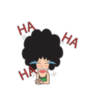 Afro Man with emotion（個別スタンプ：10）