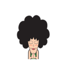 Afro Man with emotion（個別スタンプ：11）