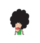 Afro Man with emotion（個別スタンプ：12）