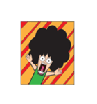 Afro Man with emotion（個別スタンプ：13）