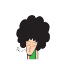 Afro Man with emotion（個別スタンプ：15）