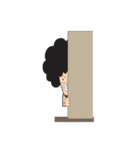 Afro Man with emotion（個別スタンプ：19）