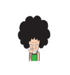 Afro Man with emotion（個別スタンプ：21）