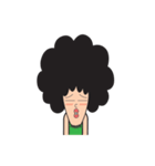 Afro Man with emotion（個別スタンプ：23）