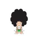 Afro Man with emotion（個別スタンプ：25）