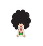 Afro Man with emotion（個別スタンプ：28）