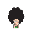 Afro Man with emotion（個別スタンプ：31）