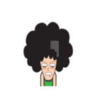 Afro Man with emotion（個別スタンプ：33）