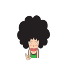 Afro Man with emotion（個別スタンプ：34）