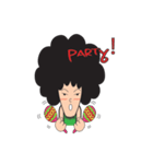 Afro Man with emotion（個別スタンプ：35）