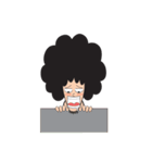 Afro Man with emotion（個別スタンプ：39）