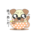 pug cup（個別スタンプ：8）