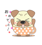 pug cup（個別スタンプ：9）