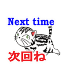 猫で会話 英単語 中級（個別スタンプ：9）