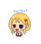 Chibi Style Girls - (ENG)（個別スタンプ：40）