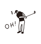 monotone golfer（個別スタンプ：3）