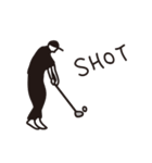 monotone golfer（個別スタンプ：6）