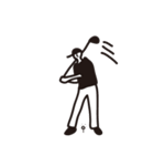 monotone golfer（個別スタンプ：26）