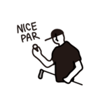 monotone golfer（個別スタンプ：33）