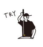 monotone golfer（個別スタンプ：36）