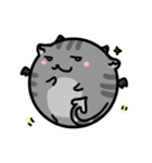 Round cat is a quitter（個別スタンプ：8）