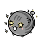 Round cat is a quitter（個別スタンプ：12）