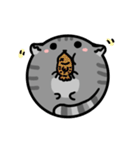 Round cat is a quitter（個別スタンプ：14）