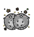 Round cat is a quitter（個別スタンプ：20）