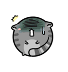 Round cat is a quitter（個別スタンプ：36）