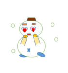 雪だるまと遊ぼう（個別スタンプ：21）