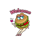 Sexy ＆ Wild Hamburger（個別スタンプ：8）